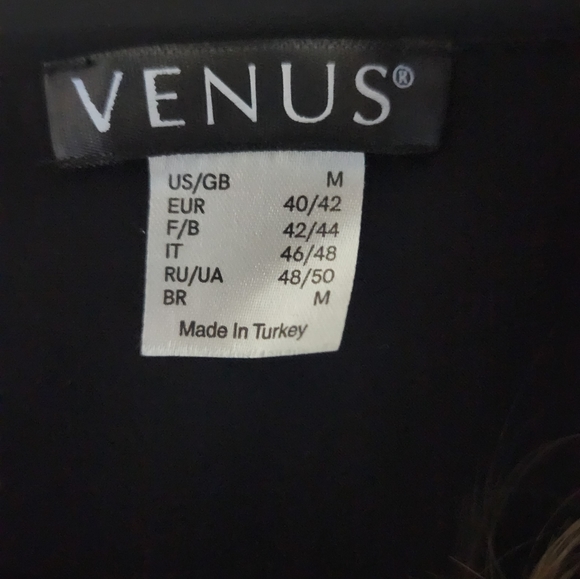 Venus black dress with floral lay over - Picture 4 of 7